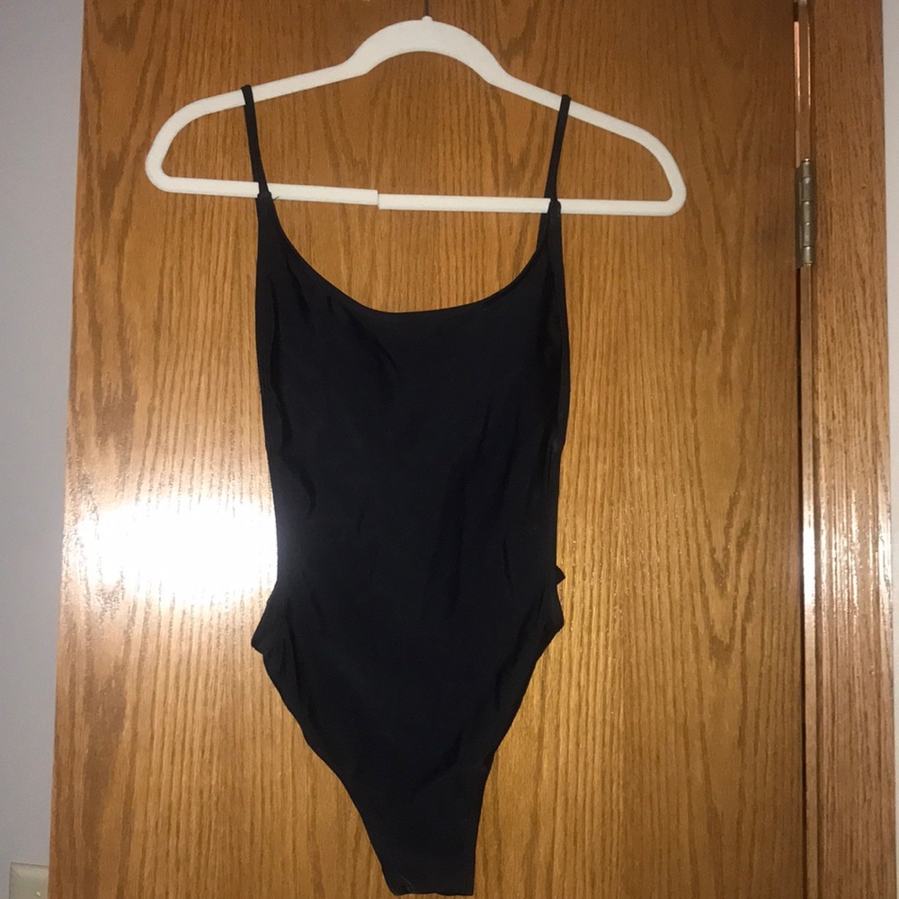 Black sunny co. one piece swimsuit